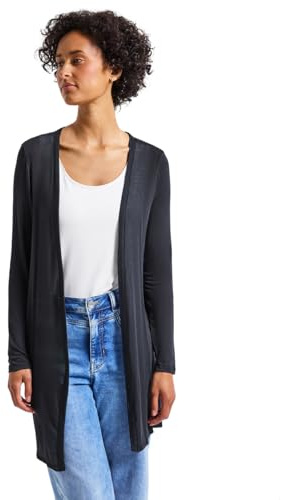 STREET ONE Damen 3227145 Lange offene Jacke, Deepwater Blue, 42