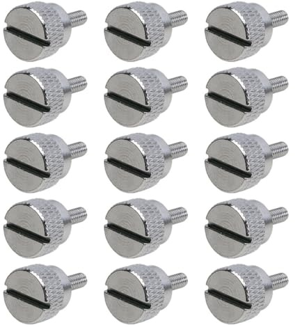 GARIOUANS Set 15 Viti a Zigrinata per Premistoffa in Metallo Ricambi per Macchina da Cucire Facili da per Domestica e Professionale