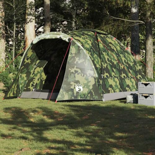 Tente de camping, tente de jardin, tente de pêche pour 2 personnes, motif camouflage, imperméable, tente bivouac pour trekking, famille, randonnée, festival, extérieur