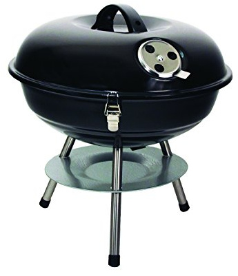 Texsport Barbecue Mini Portable Charcoal BBQ Grill, Black