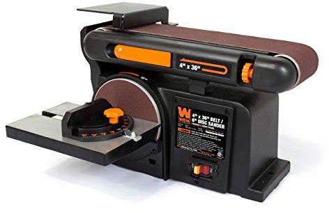 Wen 6502T 4.3-Amp 4 x 36 in. Belt and 6 in. Disc Sander with Cast Iron Base