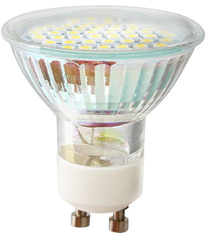 1 pièce Ampoule GU10 LED 2.5W 220V Blanc chaud 3000K, 20W Ampoule Halogène équivalent, Nice Variation, Haute Luminosité, 270LM, 50 mm Diamètre