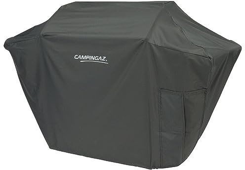 CAMPINGAZ Housse Barbecue Premium L, Solide étanche revêtue PU, résistante intempéries, Cordon Serrage, pour barbecues 3 Series, Contre Soleil, poussière, Neige 2000037291 Noir