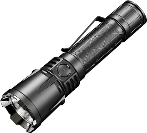 klarus XT21X Pro 4400 Lumen Superhelle LED Taschenlampe, 336 Meter,USB Wiederaufladbar Taschenlampen