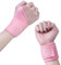 URAQT Handgelenkbandage, 2er-Set Handgelenkstütze Handbandage mit Klettverschluss für Sport und Alltag, Atmungsaktiv Wrist Wrap Bandage Handgelenk für Damen und Herren, Rosa