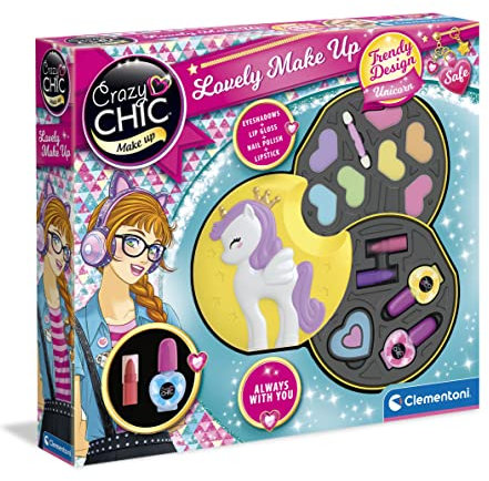 Clementoni - 18653 - Crazy Chic - Kosmetiktasche Einhorn Für Kinder ab 6 Jahren