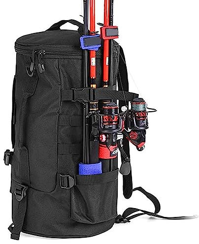 Fulenyi Wild River Angelrucksack | Riesige Aufbewahrungsbox für Wildfischangeln | wasserdichte Outdoor-Angelausrüstungs-Rucksäcke mit Tackle-Tabletts für Camping-Reisen