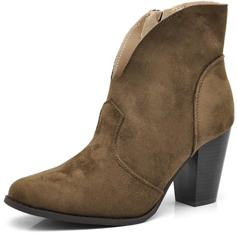 IF Fashion Scarpe da Donna Stivali Stivaletti Cowboy Western Camperos Texani D8158 brown N.37