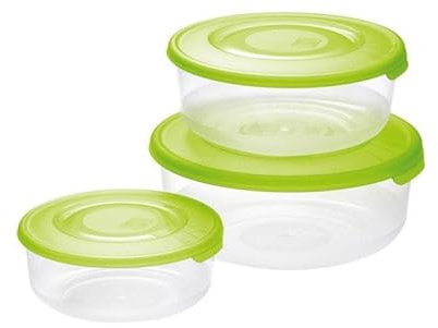 Tontarelli Set 3 Contenitori Frigobox Alimenti Tondi