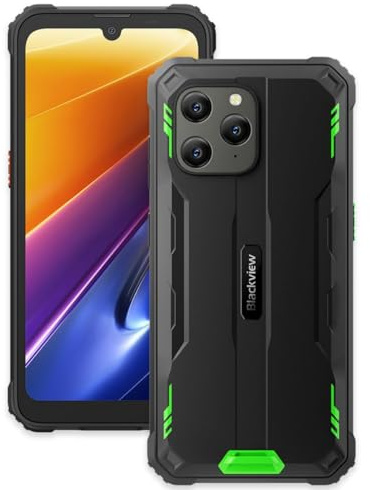 Blackview Rugged Smartphone BV5300 Plus, 8GB+128GB (Estensione 1TB), 3 Slot Per Schede, 13MP+8MP, IP68 Cellulare Impermeabile Antiurto Android 13 DUAL SIM, 6.1'' HD+, Batteria 6580mAh, NFC, Verde