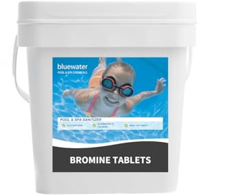 5kg Bluewater Bromine Tablets – Slow-Dissolving Pool & Spa Sanitiser – Professional-Grade Water Treatment for Clean Clear & Hygienic Swimming Pools and Hot Tubs