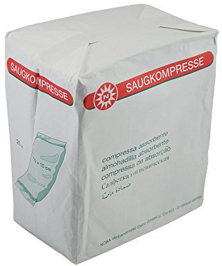 Noba Compresses, non stériles, Compresses, Pansements, 25 pièces, Taille au choix