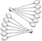 RayPard 12-Piece Fine Stainless Steel Latte Spoons Long Handle (19 cm, 7.4 inches) Coffee Spoons Ice Tea Spoons Sundae Spoon Set