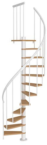 Dolle Calgary White Loft Spiral Staircase Kit 1200mm Diameter (in Stock)