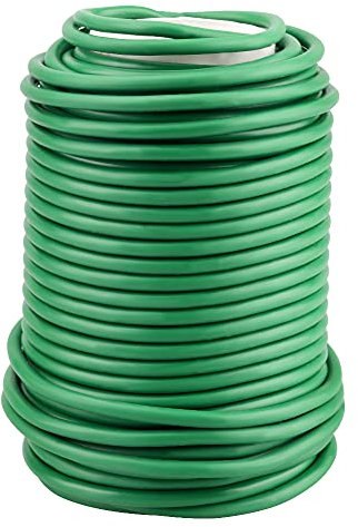 KINGLAKE 3.5mm Fil de Jardin Vert 20m Fil d'attache en Plastique Fil de Jardin Fil d'attache de Plante Fil Support de Plante
