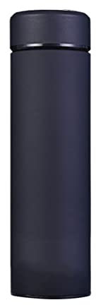 Varmvatten termos Te vakuumflaska med filter rostfritt stål 304 sport termokopp kaffemugg teflaska kontorsföretag (färg: svart, storlek: 6,5 * 23,5 cm) Commemoration Day