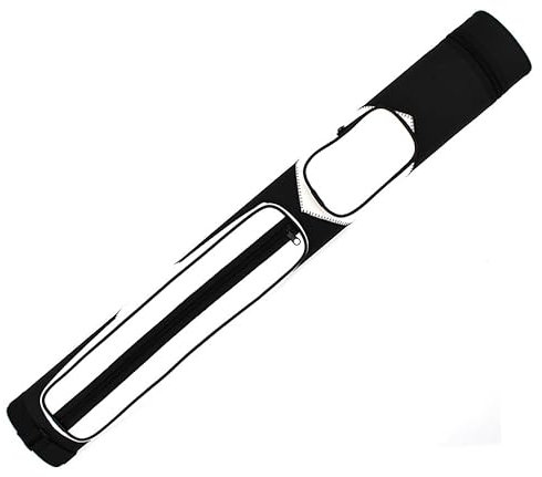 BILMAG Billard Queue Tasche Köcher Grand 2/2, Schwarz - Weiß, 85cm