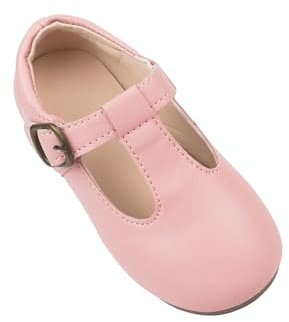 TRIWORIAE-Ballerines Fille Chaussures Plates Mary Jane Élégantes per École Activité Fête Rose 22