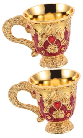 POPETPOP Lot De 2 Tasses Purificatrices D'Eau Calice Royal En Décorations De Fête Médiévales Calice De Fête Calice De Banquet Calice Orné De Bijoux Tasse Sacrée Élégante