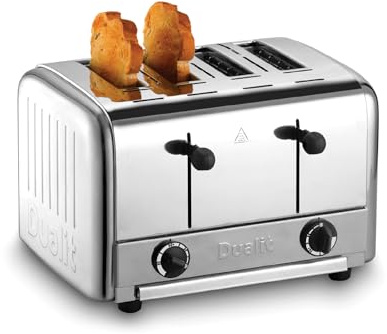 Dualit 49900 Catering 4-Slot Pop Up Toaster,Silver
