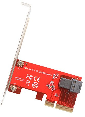 IO Crest PCI Express 4.0 x4 Host Adapter Card with SFF-8643 Mini-SAS HD 36Pin Connector for U.2 (SFF-8639) PCIe-NVMe SSD - Support Intel 750 2.5-inch U.2 SFF SSD