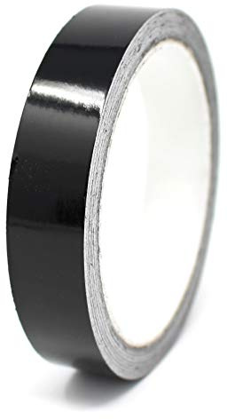 Finest Folia 10 Meter (0,79€/Meter) Zierstreifen Auto Motorrad Boot Modellbau Farbauswahl Dekorstreifen Seitenstreifen Klebestreifen (Schwarz Glanz, 12mm Breite)