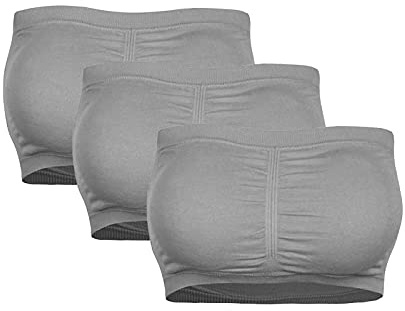 LAOSU Soutien Gorge sans Bretelles Femme sans Armature Yoga Lingerie Maintien Mode sans Couture Bra Pas Cher Sous Vetements Brassière Chic Grande Taille Sports Féminin Confort Sexy Classique Lot de 3