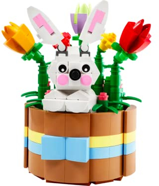 LEGO Cestino pasquale 40587 Limited Edition, coniglietto pasquale ideale come regalo di Pasqua per bambini, giocattolo da costruzione, decorazione pasquale per il fai da te