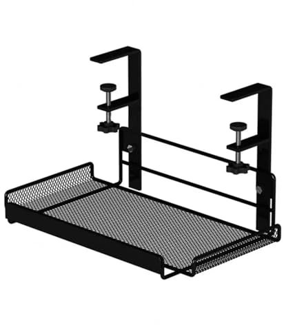 Bandeja Portacables Bajo La Mesa Bandeja de gestión de cables debajo del escritorio, sin taladro, regleta ajustable for escritorio de ordenador, enrutador WiFi, soporte for cables, organizador, almace