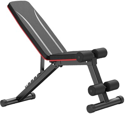 Hemma lutande/nedåtgående fitnessstol med dubbel användning, professionell bänkpress magbräda, viktstol med 8 justerbara ryggstöd