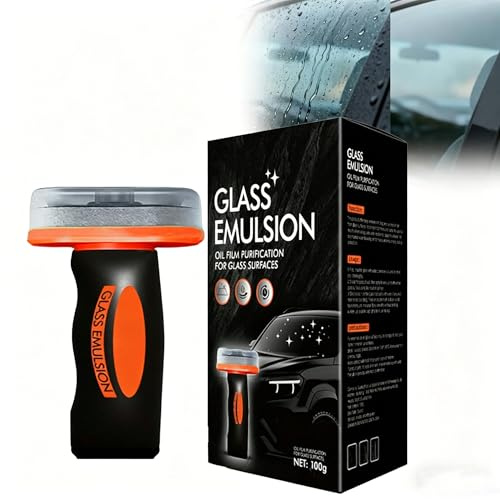 Glass Guard, Glass Cleaner, Carwindshield Oils Films Remover, Car Glass Oil Film Remover Brush, Automotive Windshield Oil Film Cleaning Tool for Car Windows & Rearview Mirrors (1PC)