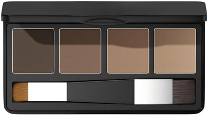 Gowwim Root Touch Up Hair Color, 4-Color Hairline Powder for Gray Coverage, Bald Spot Concealing Hair Powder for Women & Men, Dark Browns + Medium Browns
