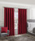 Emma Barclay Cali Pencil Pleat - Woven Thermal Blackout Pencil Pleat Curtains in Red - Width 46 x Drop 72 (116 x 183cm), CALI4672RED