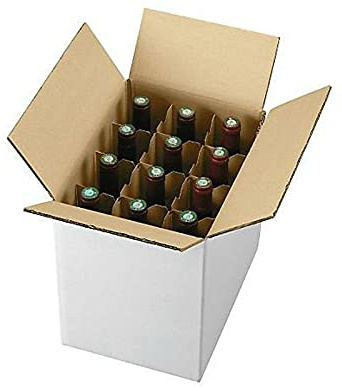1 pezzo SCATOLA CARTONE SPEDIZIONE 12 BOTTIGLIE - VINO - LIQUORI CON SEPARATORE