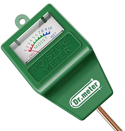 Dr.meter 27CM Feuchtigkeitsmessgerät Pflanzen, Boden Feuchtigkeitsmesser Bodenfeuchtemesser Bodenfeuchtigkeitsmessgerät Bodentester für Gartenbau Bauernhof Rasenpflege, Keine Batterien Erforderlich