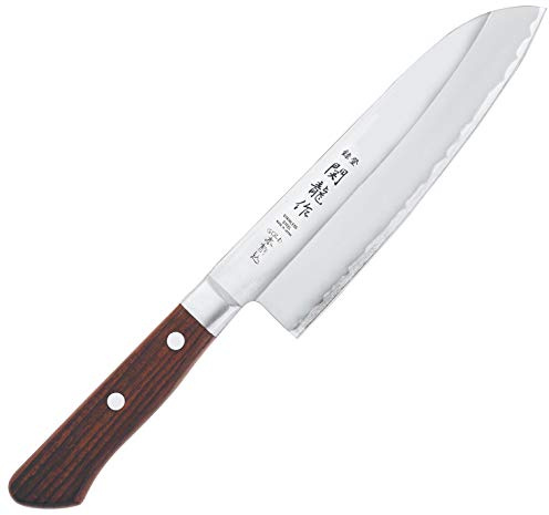 Coltello Santoku SekiRyu 165 mm in Acciaio al Molibdeno, SRW100, Prodotto in Giappone
