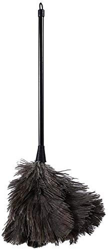 Plumeau en Plume D'Autruche avec Long Manche en Plastique Brosse de Nettoyage Outil de Nettoyage Domestique pour Plumeau