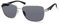 Timberland TBA9263 Herren Sonnenbrille, Casual Sonnenbrille aus leichtem Metall, rechteckige Linsenform, rauchgraue polarisierte Gläser, glänzendes Gewehrrohr