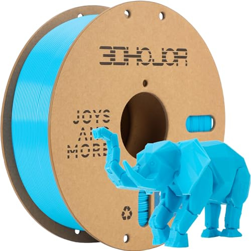 3DHoJor PLA Pro Filament 1.75mm,3D Printer Filament,1kg Cardboard Spool (2.2lbs), Fit Most FDM 3D Printer, Light Blue
