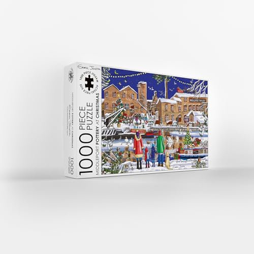 Emma Joustra Jigsaw Puzzle 'Middleport Pottery At Christmas' 1000 Piece | Great British Jigsaws | Small Batch Made | Sustainable Jigsaw Puzzles