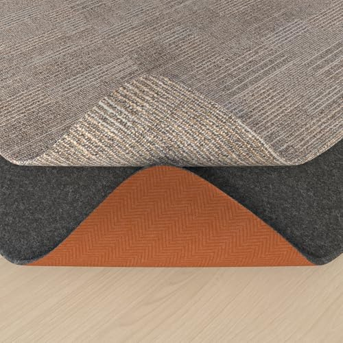 sous-Tapis Antidérapant, 80x130cm Tapis Antidérapant Découpable Universel, Matériaux De Support en Feutre Et Caoutchouc, S'applique à Pinces à Tapis pour Planchers De Bois Franc