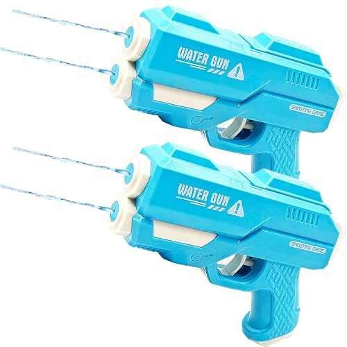 MTDASB Water Guns for Kids Adults,2 Pack Dual Nozzles Water Pistol, Squirt Guns (blue)
