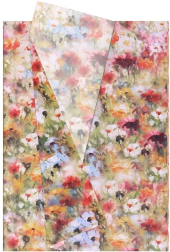 Hjvvr Flower Tissue Paper,20sheets Colorful Tissue Wrapping Paper,50x35cm Floral Gift Wrapping for Birthday Wedding Christmas