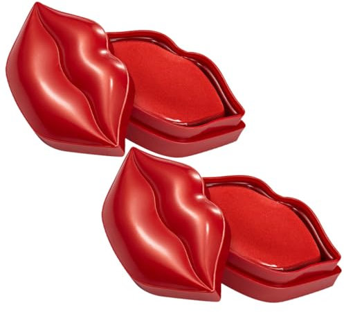 VICASKY 40stücke Gel-lippenmaske Für Lippenpflege Lippen-schlafmaske Aus Gel Lippenmasken Für Feuchtigkeitspflege Lippenpads Zur Beruhigung Mit Kirschextrakten