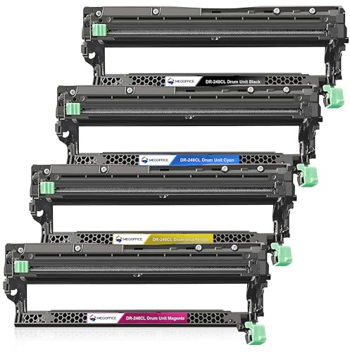 MEGOFFICE DR248CL Unità tamburo compatibile con Brother DR-248CL DR248 Tamburo per DCP-L3520CDW DCP-L3560CDW HL-L3240CDW HL-L3220CW HL-L8240CDW MFC-L8390CDW MFC-L3740CDW(4 Pack)