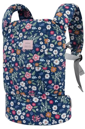 Bebamour Portamuñecas para niñas, 3 en 1 fular suave para niños, 100% algodón accesorios para muñecas (Daisy)