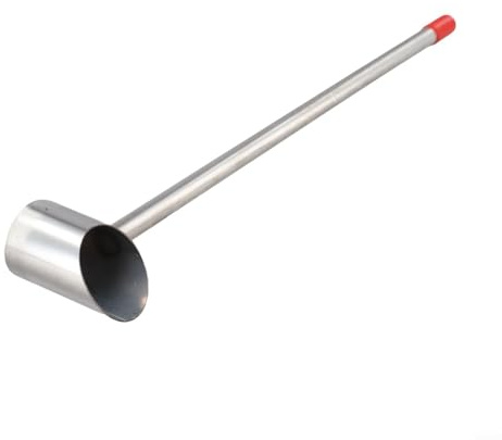 Filteilect Cuchara para máquina de algodón de azúcar de acero inoxidable para azúcar de malvavisco, mango ergonómico, accesorio para servir fácilmente azúcar y añadir dulces (grande)