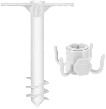 Celuicion per ombrelloni da spiaggia | Base per ombrelloni per sabbia, accessorio antivento per bordo piscina, spiaggia, campeggio, pic-nic, giardino