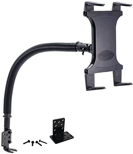 Arkon Mounts - Tablet Stand Holder | Tablet Holder for Car or Truck | 18-inch Gooseneck | Adjustable Viewing Angle | Easy Installation Process | Fits iPad and Galaxy | Suitable for 7 to 18.4