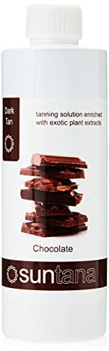 Suntana Spray Tan Chocolat Parfumé Spray Bronzage Solution, Brun Foncé 250 ML